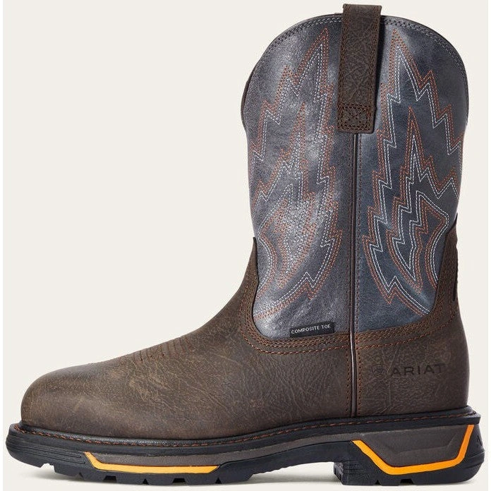 Botas Ariat Big Rig: Estilo y resistencia para el trabajo duro, color café.